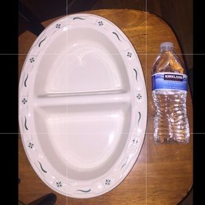 longaberger divided serving dish